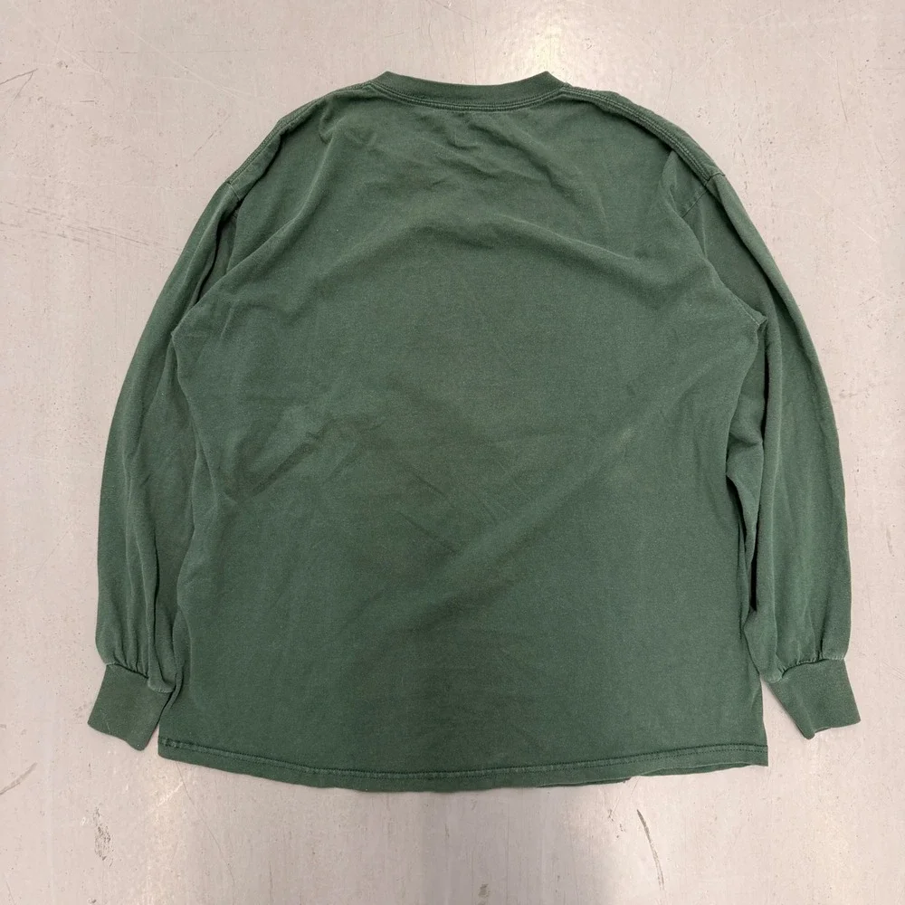 NFL Green Bay Packers Long‎ Sleeve Graphic T-Shirt Mens XL Green Helmet Logo